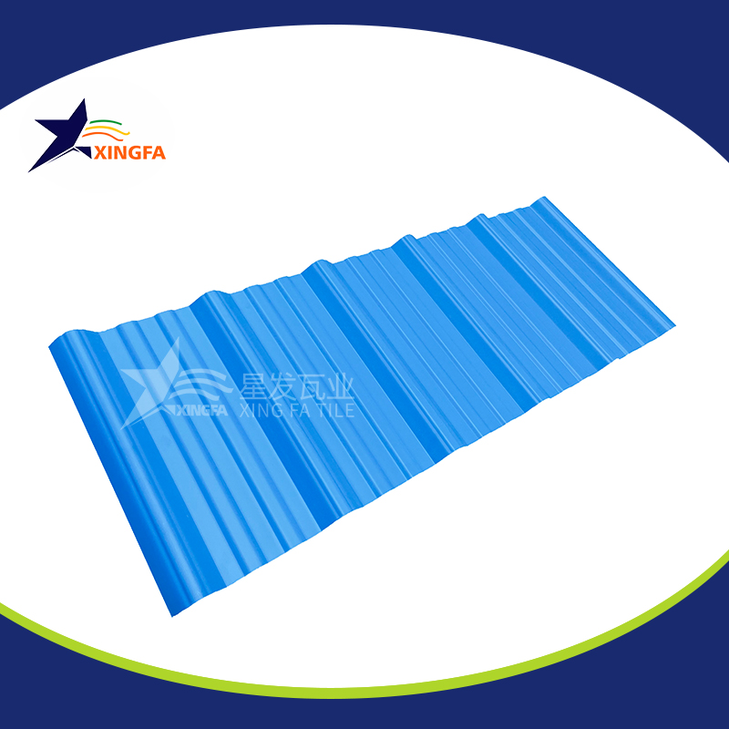 2.5mm加厚蓝色梯形pvc复合隔热瓦 适用于大型水产养殖业厂房房顶用 pvc材质塑料防火厂房瓦 PVC瓦泸州厂家出售