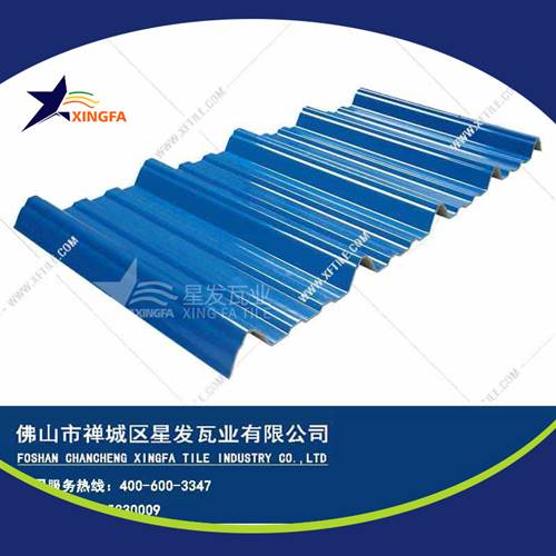 厚度3.0mm蓝色900型PVC塑胶瓦 泸州工程钢结构厂房防腐隔热塑料瓦 pvc多层防腐瓦生产网上销售